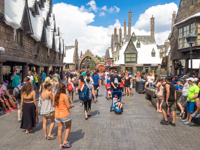 Hogsmeade village in the Wizarding World of Harry Potter in