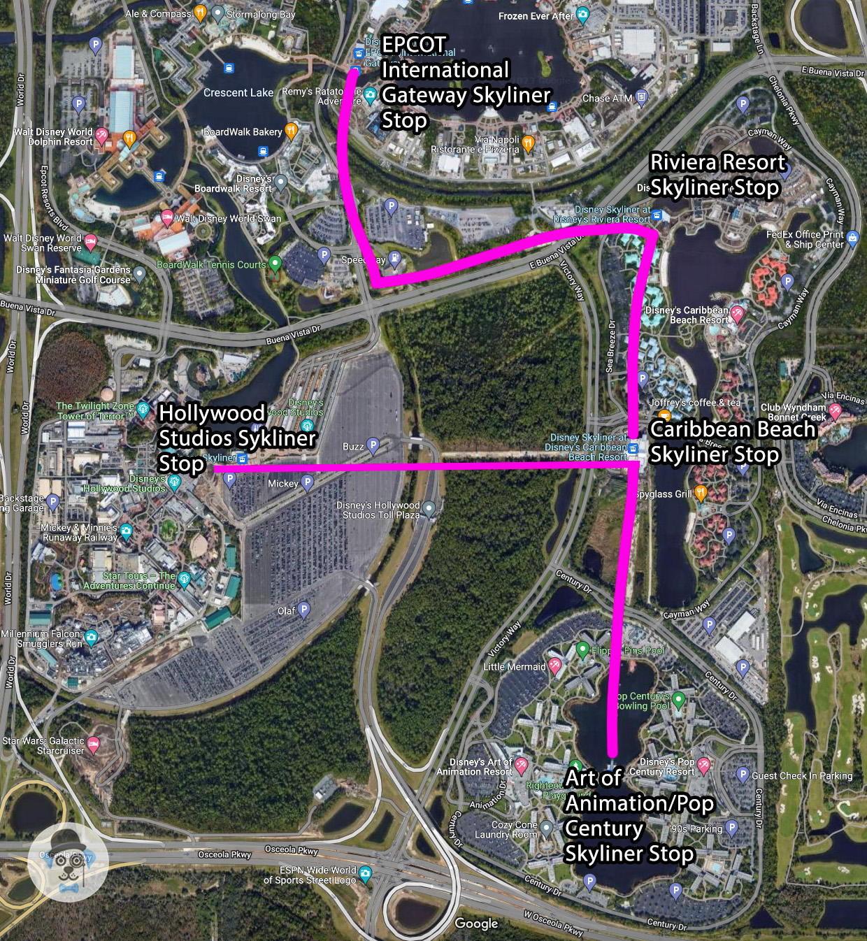 Disney's Riviera Resort map 