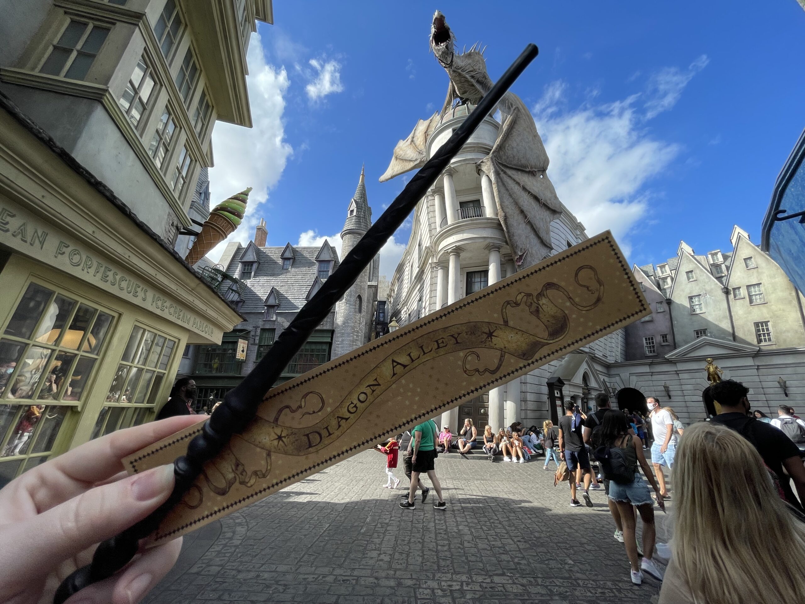 How Much Do Harry Potter Wands Cost At Universal Studios Hollywood At   Wand Dragon Scaled 