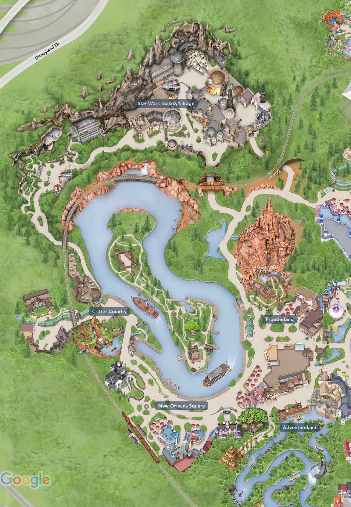 Disneyland Galaxy's Edge Map