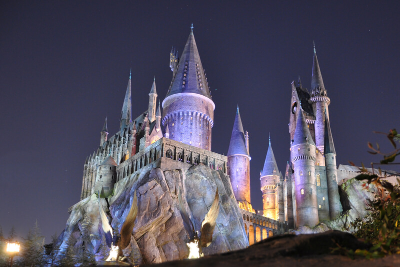 Hogwarts castle light store up